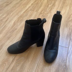 TopShop black heeled booties